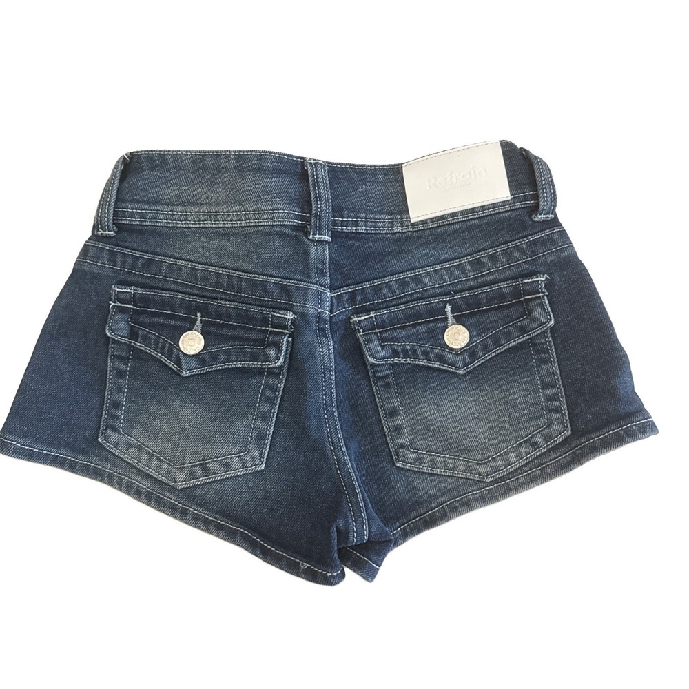Refrain Los Angeles Women's Short Shorts Size 00/23 Dark Blue Wash  Low Rise
